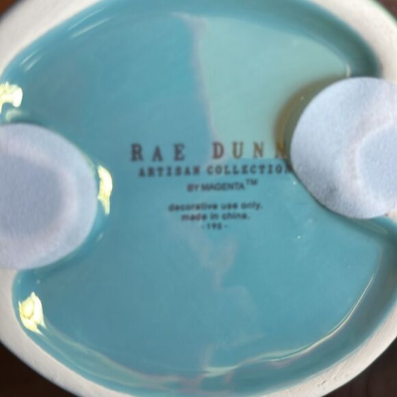Rae Dunn Mermaid Tail turquoise "beach vibes" accent piece - Picture 5 of 8
